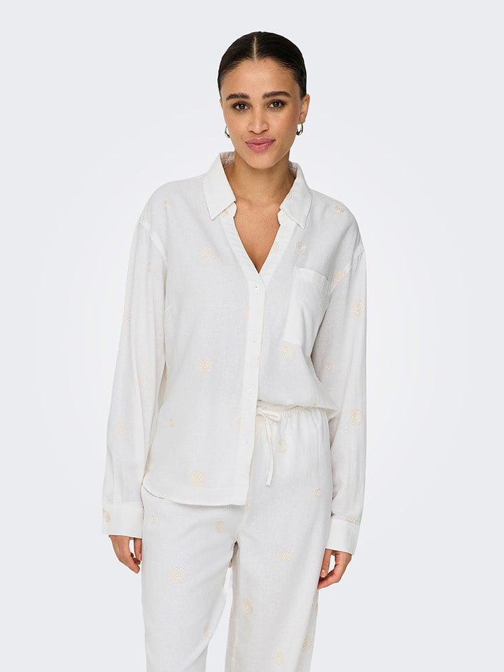 ONLY Bluse in Weiß günstig kaufen