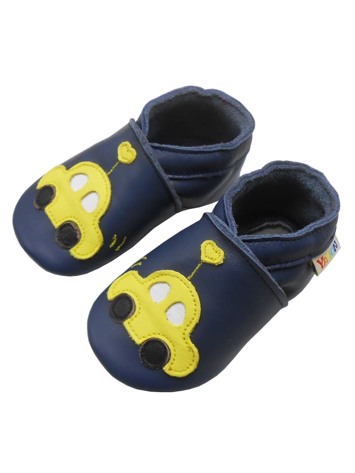 Yalion Leder-Krabbelschuhe 