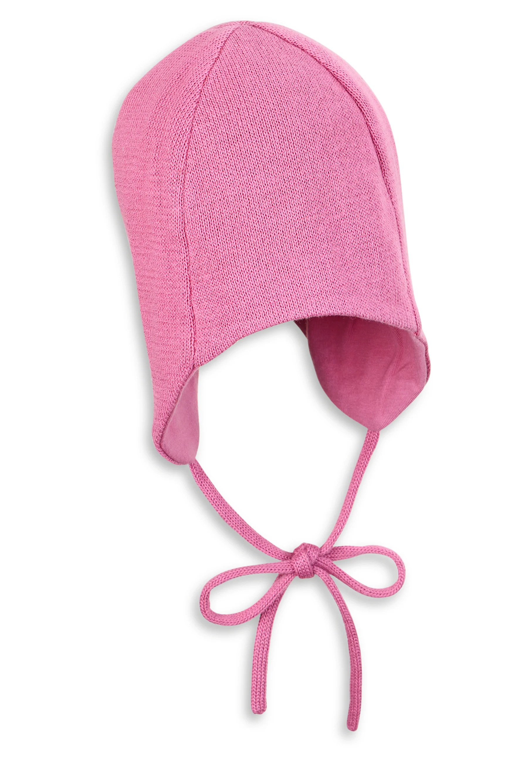 OCS Strickmütze uni, Ohrenklappen und Bindeband