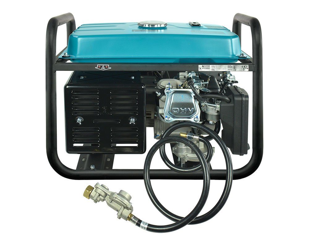 Könner & Söhnen Stromerzeuger KS 10000E G, 8,00 in kW, (1x32A (230V), Generator, E-Start, Automatischer Spannungsregler, 1-tlg., Hybrid Stromerzeuger, 4-Takt, Kupfer,Steckdosen 1x16A (230V), für Haus, Garage oder Werkstatt