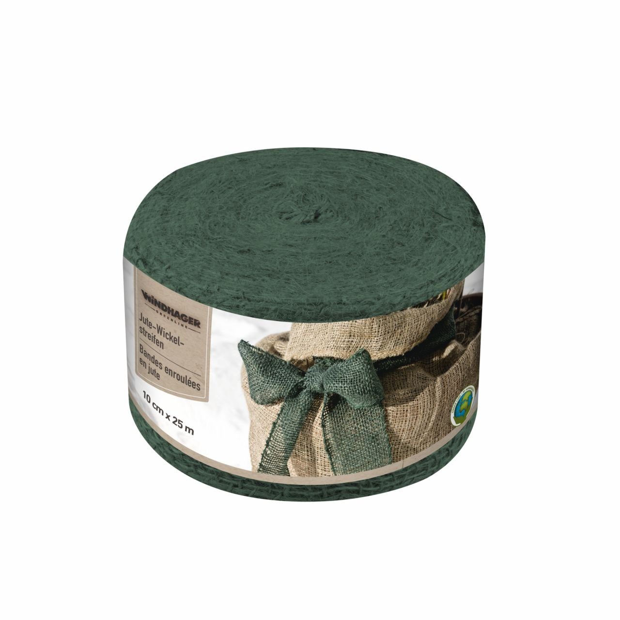 Windhager Wintervlies Windhager Jute-Wickelstreifen Öko grün 10 cm x 25