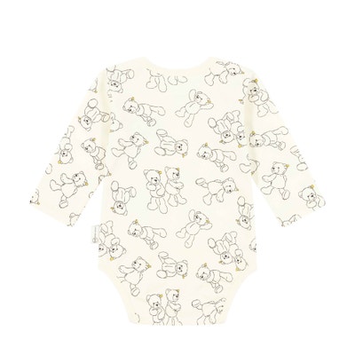 Body langarm, beige für Jungs