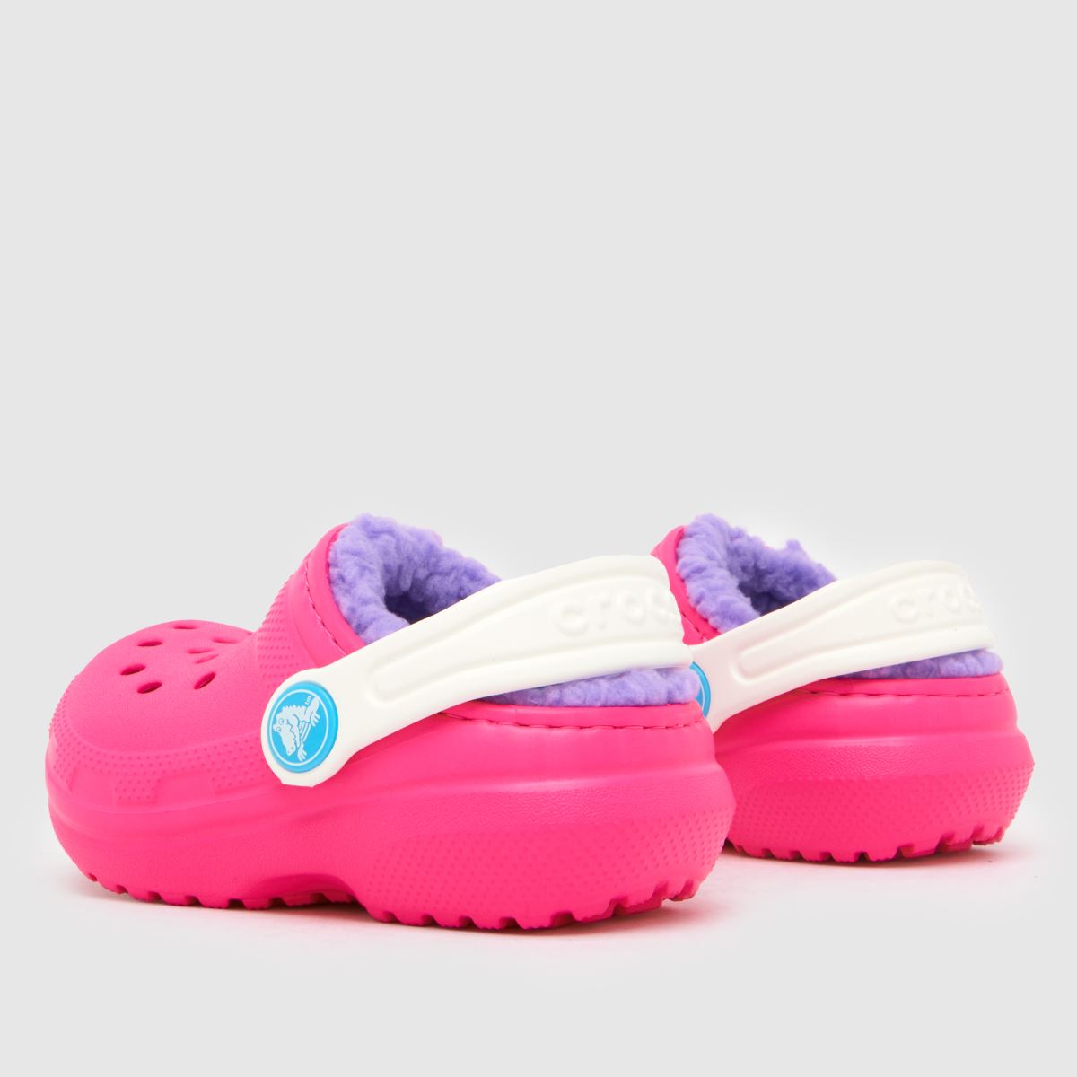 Crocs rózsaszín multi classic bélelt klumpa lány kisgyermek szandál