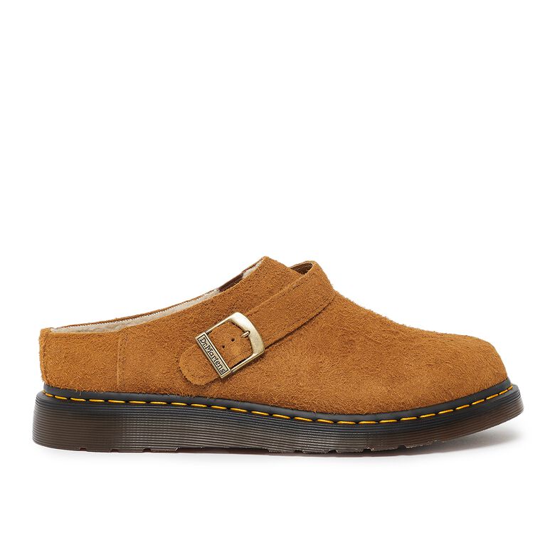 Dr. Martens Isham pecan brown long napped suede