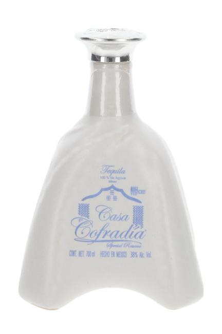 Tequila Casa Cofradia Cerámica Silver 0,7 l·38 % vol
