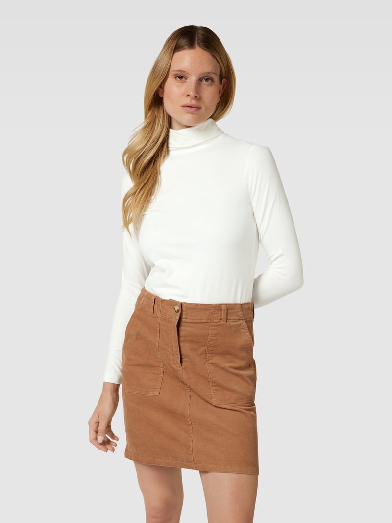 Longsleeve mit Rollkragen in offwhite