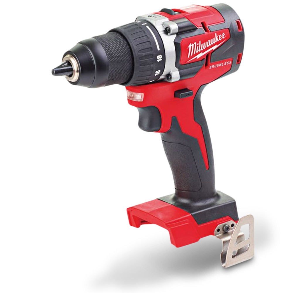 Conjunto de Furadeira/Parafusadeira Milwaukee 18V sem Escova de 13mm Gen 3 M18CBLDD-302C
