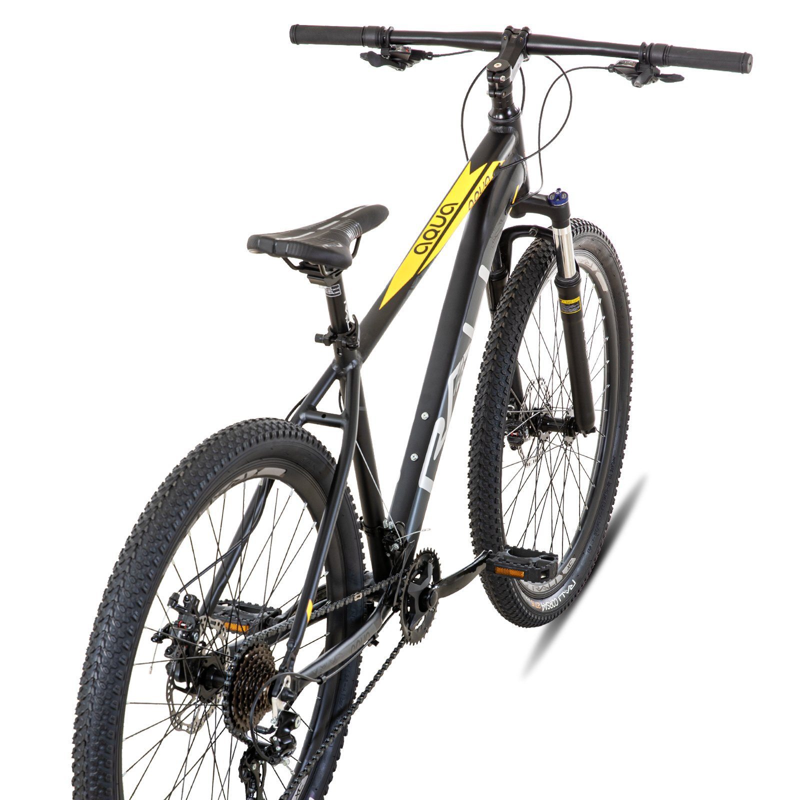HILAND Mountainbike RALI 27,5 Zoll Hardtail MTB mit Aluminiumrahmen,Scheibenbremsen, 16 Gang Shimano, Kettenschaltung, (Set, mit Schutzblech set), für Damen und Herren 165 - 190 cm MTB Hardtail Fahrrad