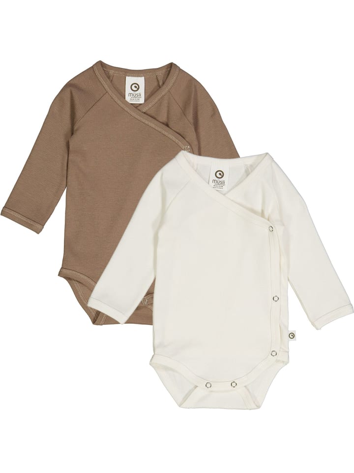 müsli Langarmbody 2er-Pack in cream/Walnut günstig kaufen