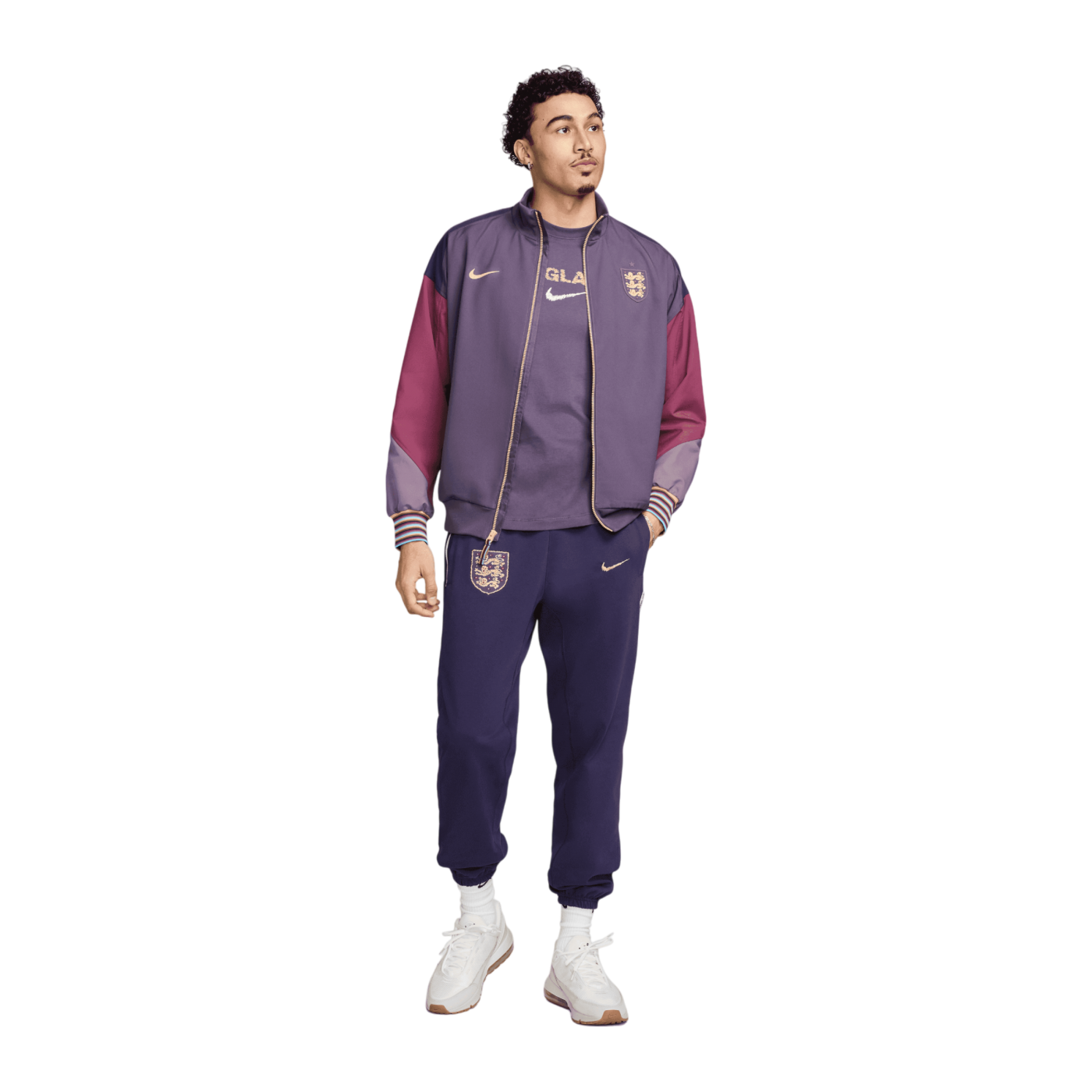 Nike England Issue Trainingshose EM 2024 Lila F555