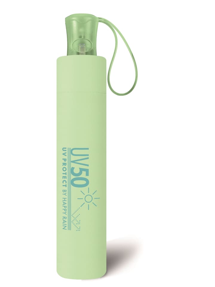 happy rain Mini AC UV50 Protect Automatik Taschenschirm in grün günstig kaufen onesize