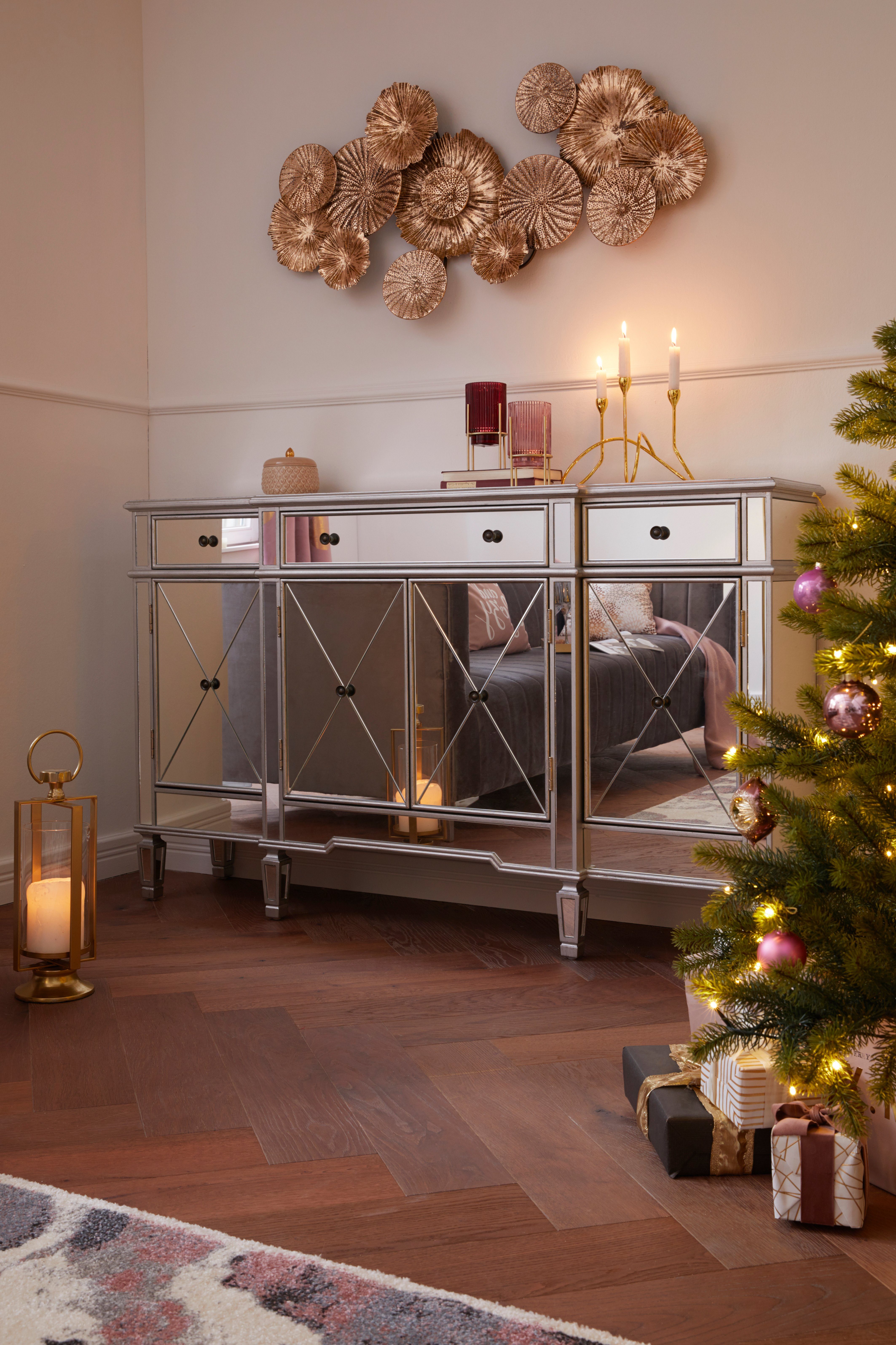 Thüringer Glasdesign Christbaumschmuck Deluxe, Weihnachtsdeko, Christbaumschmuck (4-tlg)