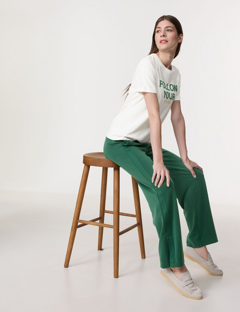 T-Shirt aus Baumwolle mit Wording