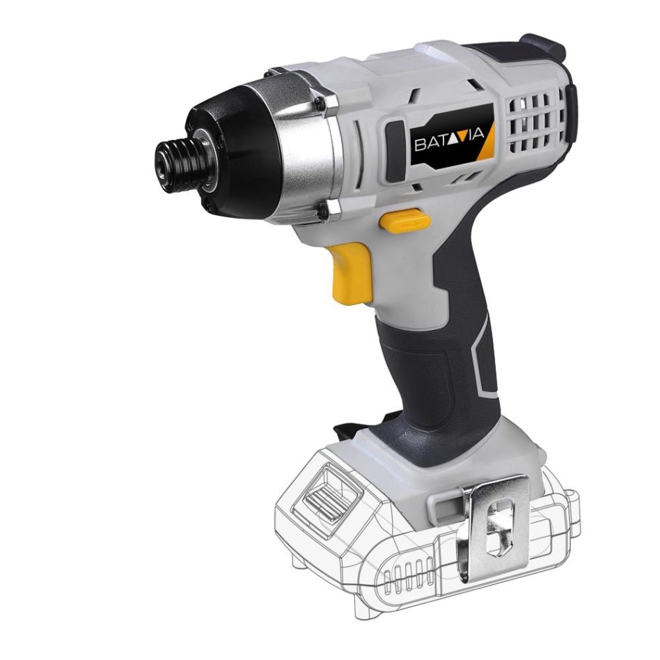 Batavia 7062505 MaxxPack 18V batteridrevet slagskruetrækker ekskl. batteri og oplader