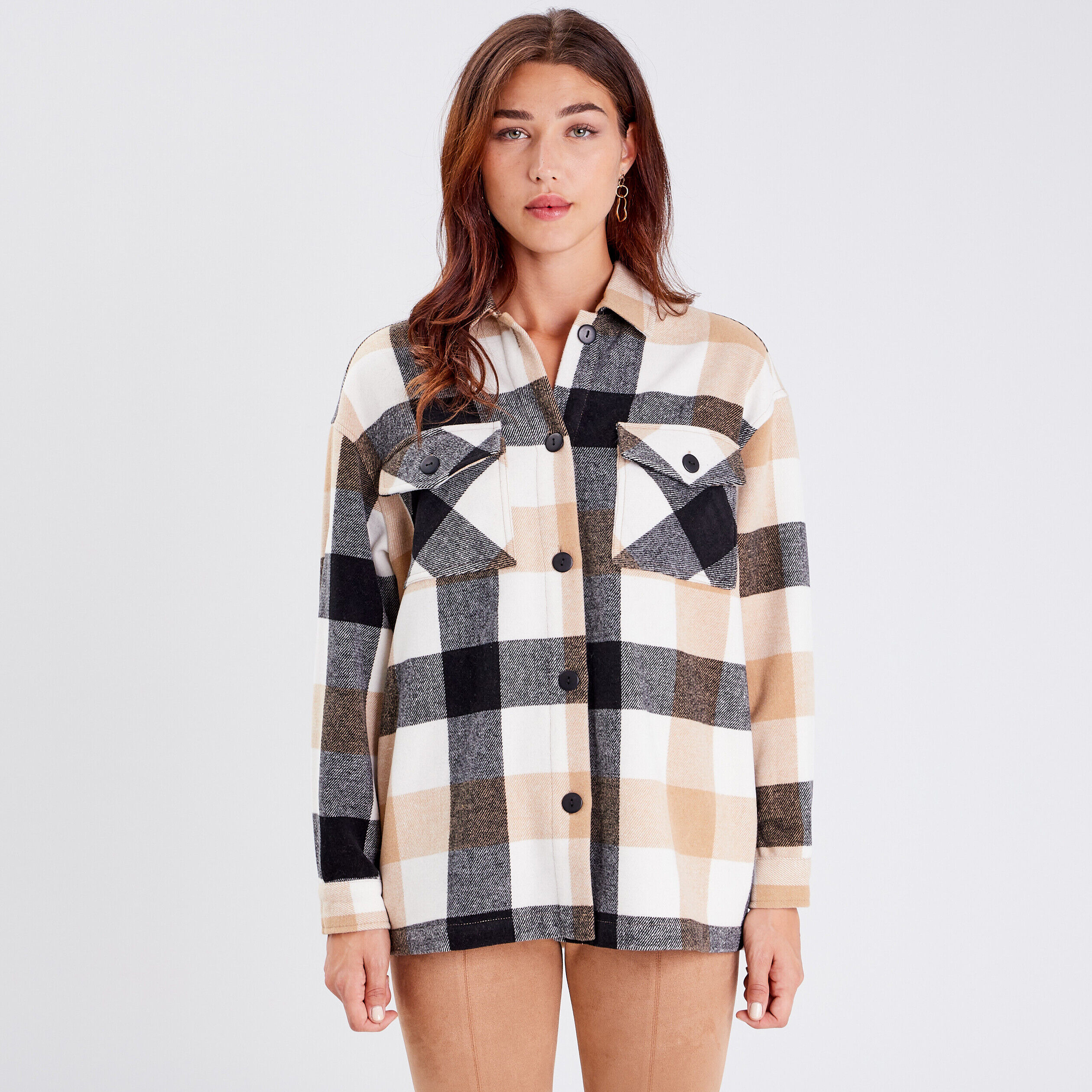 Surchemise manches longues blanc femme | Cache Cache