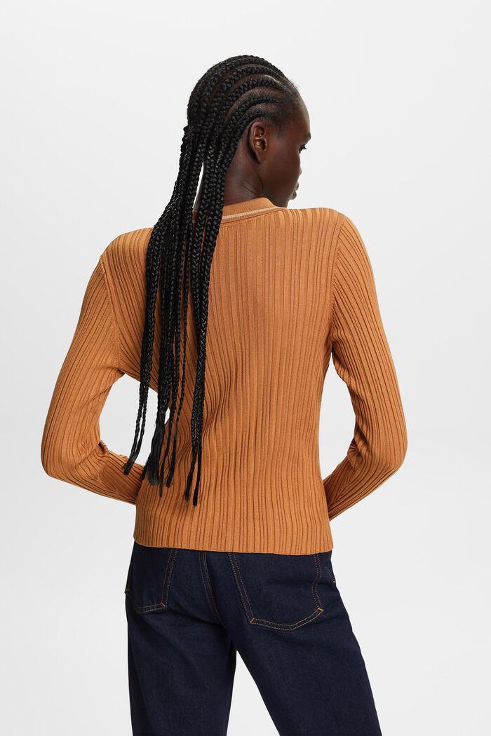 Poloshirt aus Strick mit Knöpfen vorne