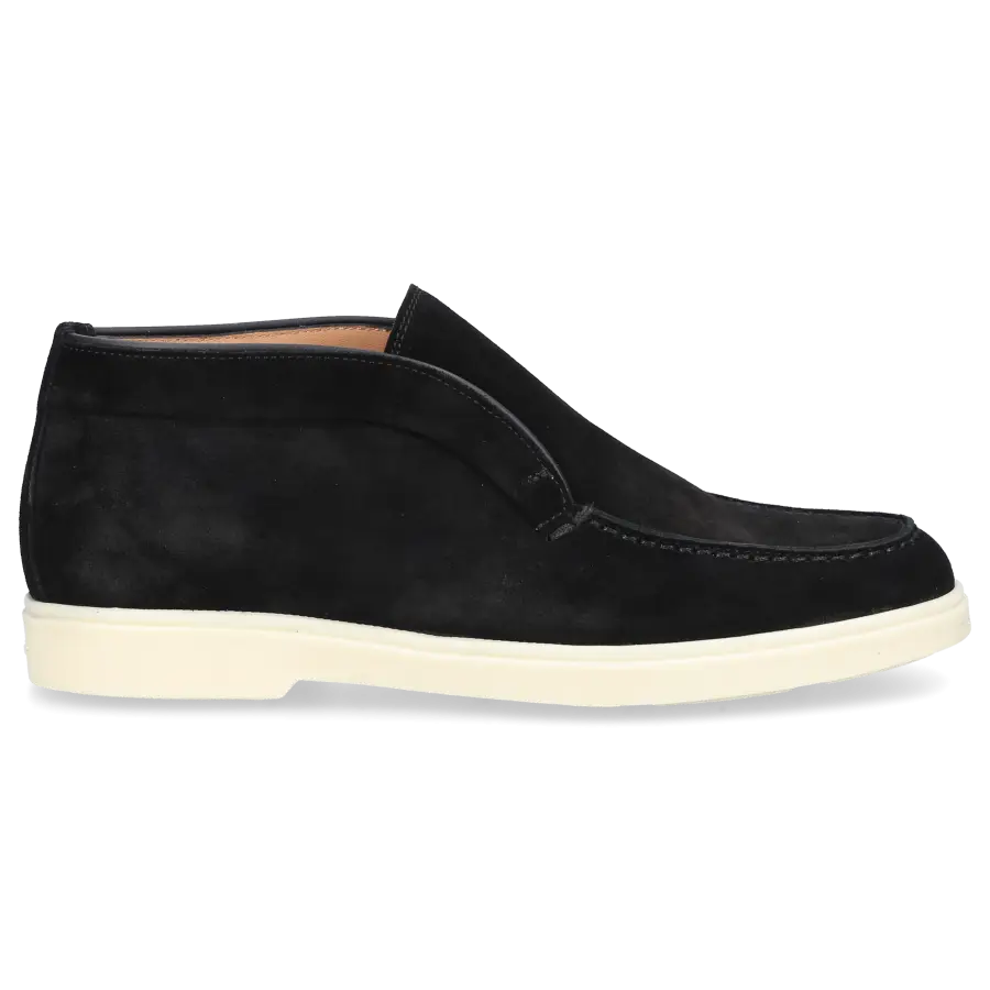 Santoni - Stiefeletten DESERT BOOT Veloursleder - schwarz