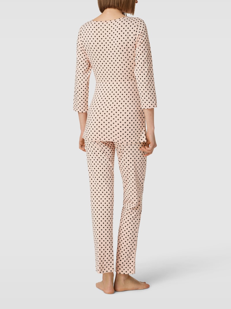 Umstands-Pyjama mit 3/4-Arm und Stillfunktion in beige
