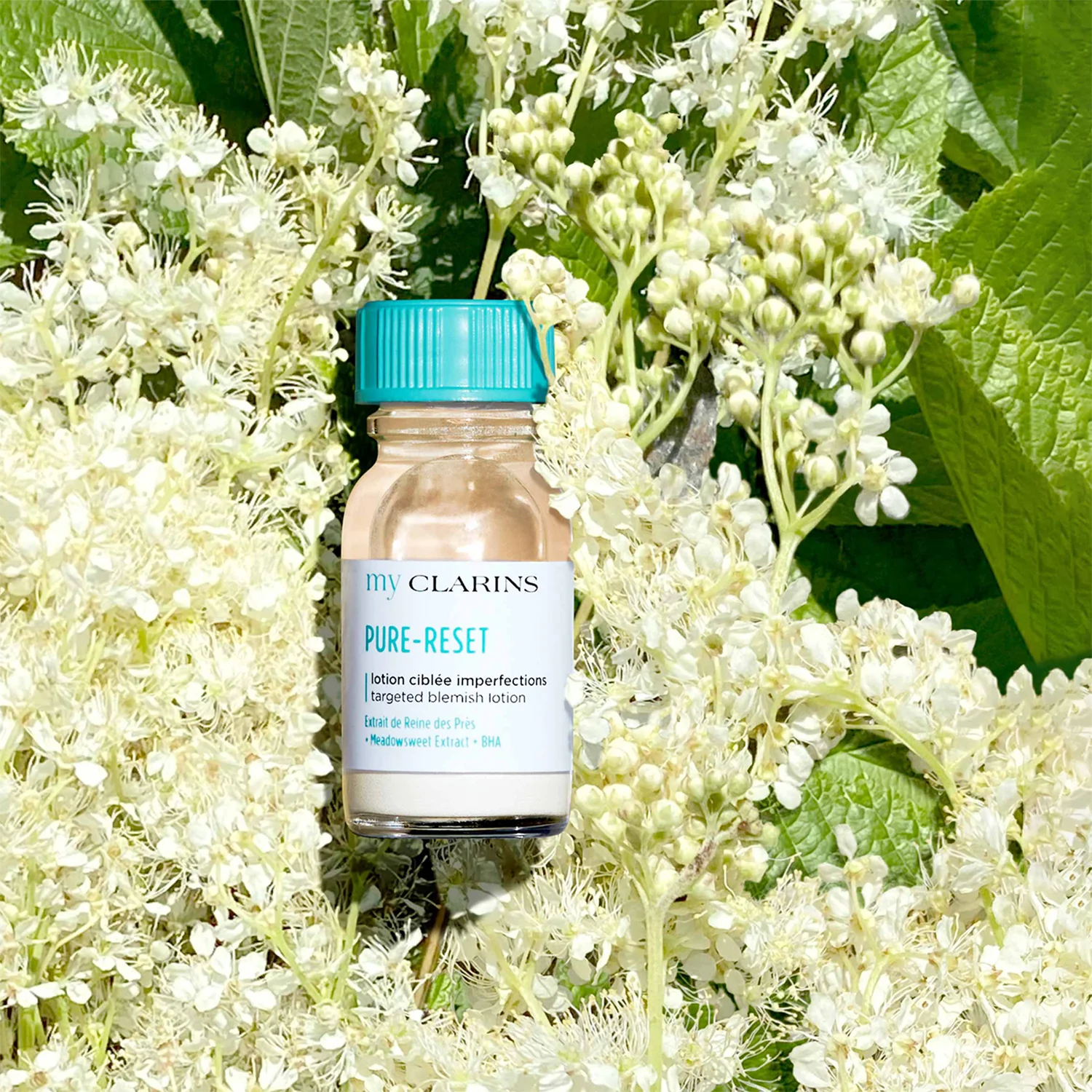 MY CLARINS PURE-RESET Pleťové mlieko - Ciblée Imperfections - Pleťová tekutina proti nedokonalostiam, ošetrovateľná. Nočný krém proti nedokonalostiam pleti