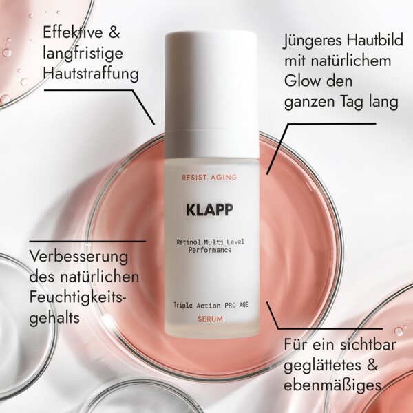 KLAPP Skin Care Science Resist Aging Retinol Triple Action Pro Age Serum Gesichtsserum