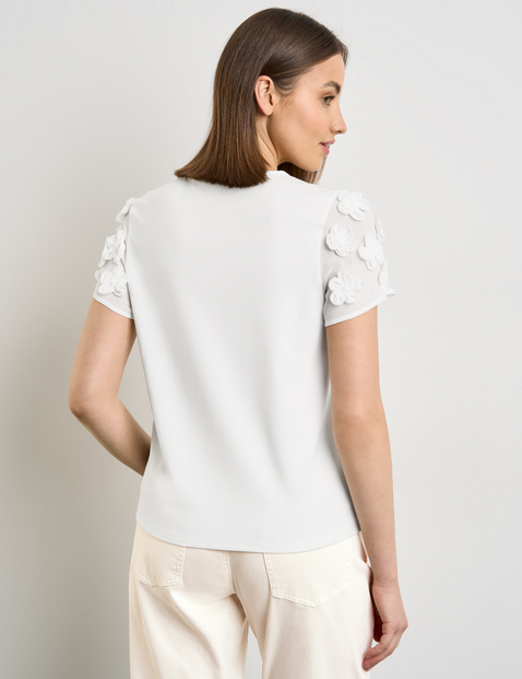 T-Shirt mit Blüten-Dekor