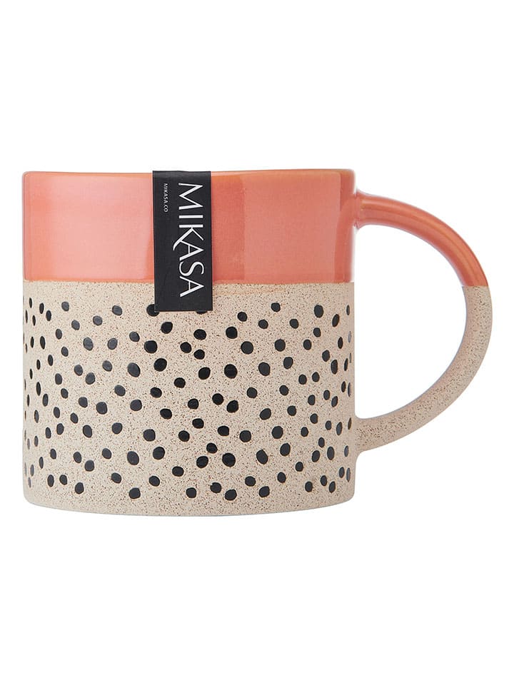 Mikasa 2er-Set: Tassen in Orange/ Beige - 390 ml günstig kaufen onesize