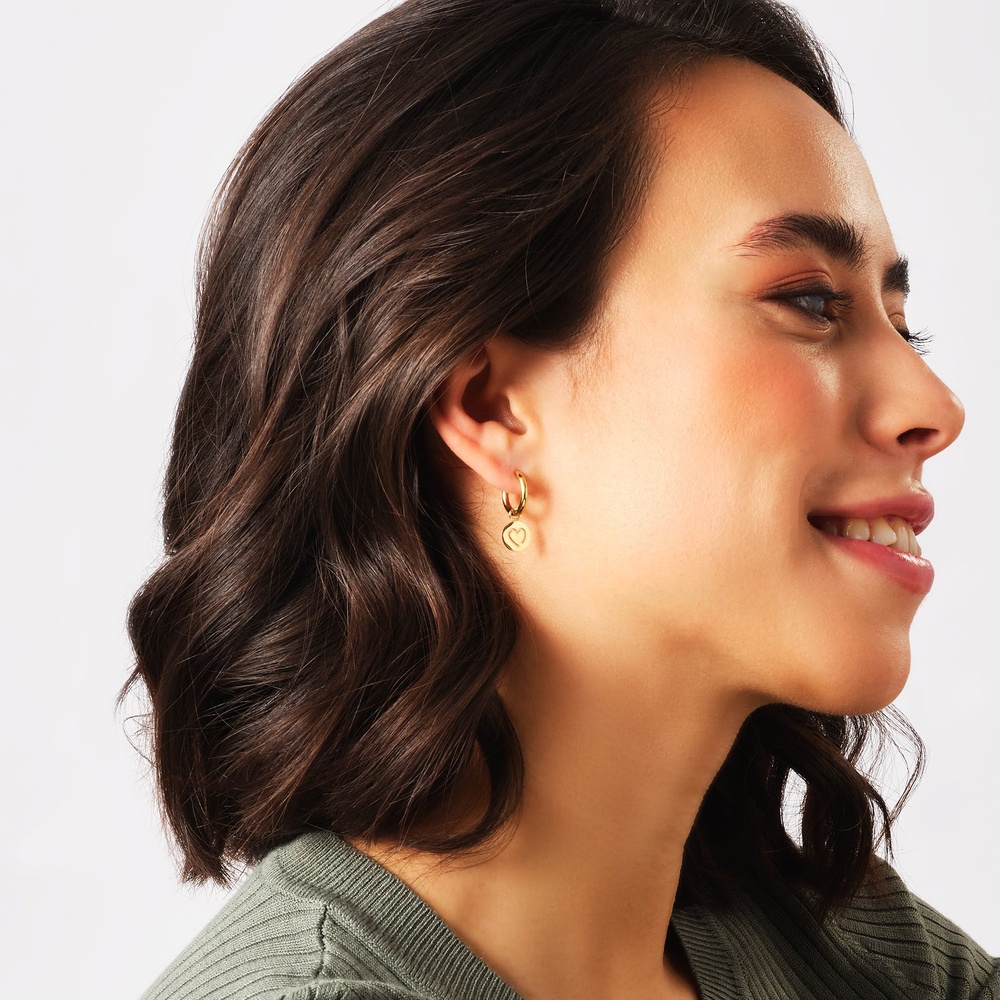 Esprit Créoles Acier inoxydable Boucles d'oreilles