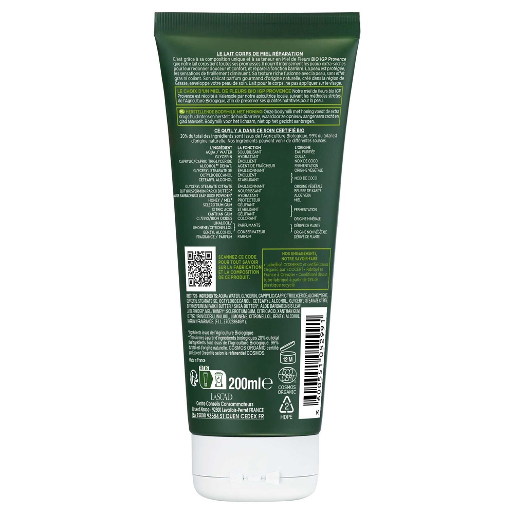 La Provençale Le Lait Corps de Miel Réparation Lait Corps Bio