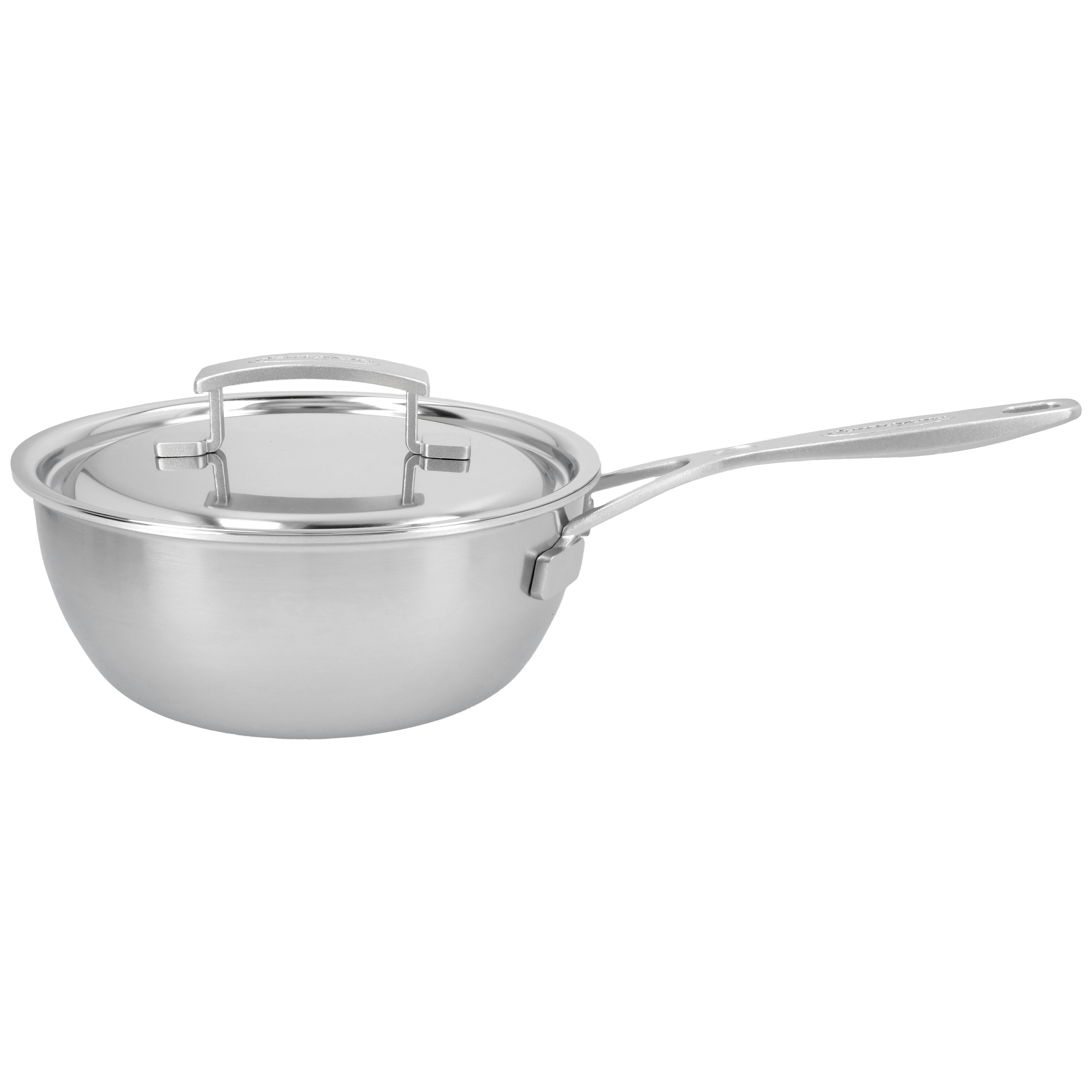 Konische Sauteuse mit Deckel 20 cm, 18/10 Edelstahl
