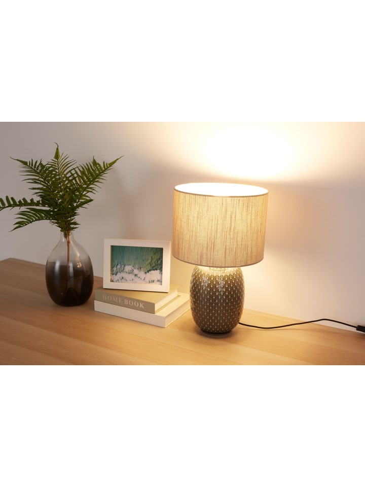 Pauleen Pretty Classy Tischleuchte max60W E27 Dunkelgrau/Beige 230V Keramik günstig kaufen onesize