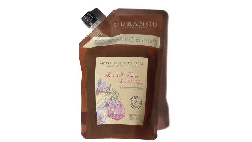 DURANCE Les Essentiels Flüssigseife Nachfüllung Rose & Safran 500 ml