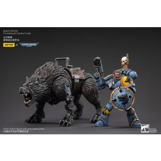 Warhammer 40k Actionfigur 1/18 Space Wolves Thunderwolf Cavalry Frode