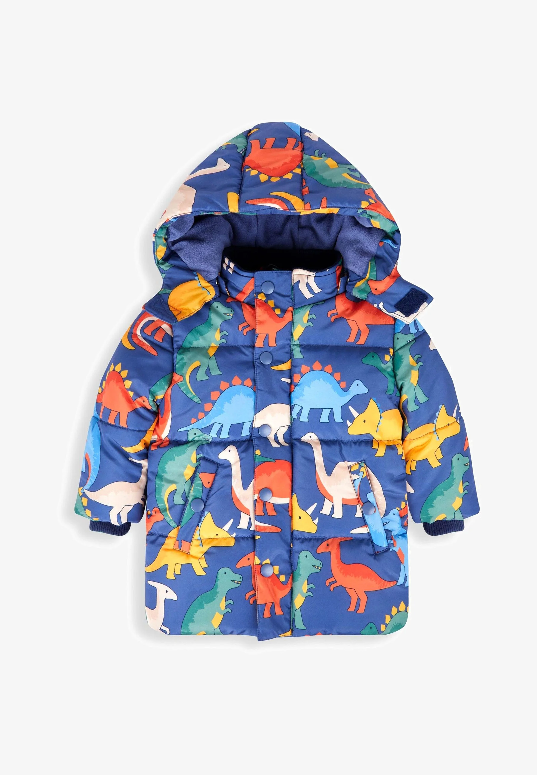 JoJo Maman Bébé DINOSAUR PRINT PUFFER - Abrigo de invierno
