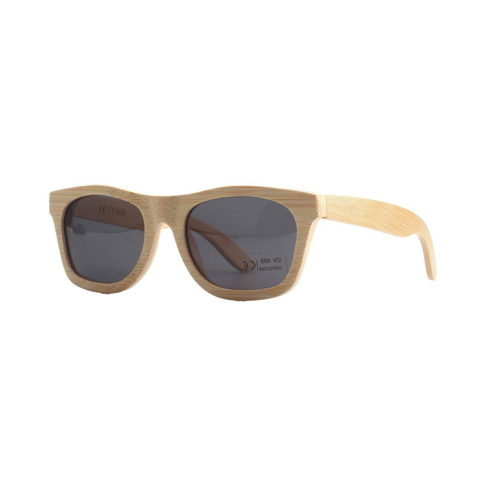 pandoo Sonnenbrille Bambus Sonnenbrille Unisex