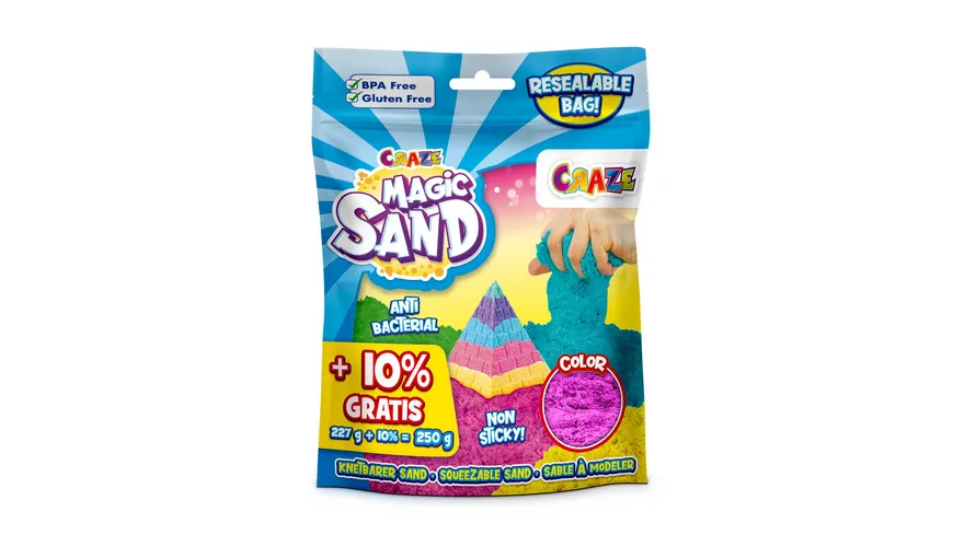 CRAZE - MAGIC SAND Starter Foilbag, 1 Stück, sortiert