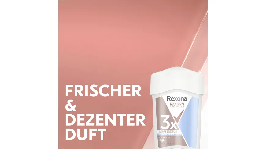 Rexona Deo Creme Deodorant Antitranspirant Maximum Protection Clean Scent 45 ml