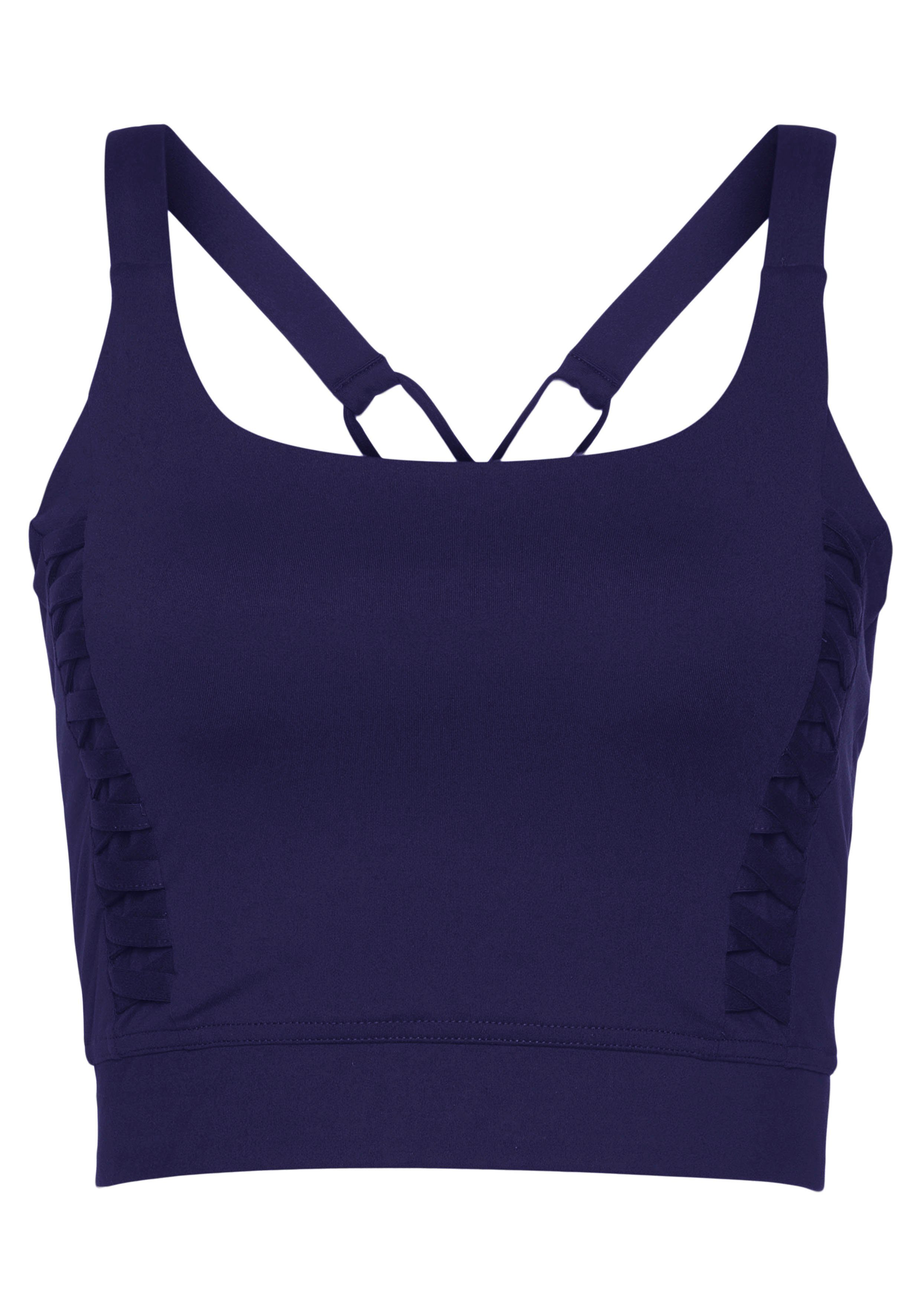 LASCANA ACTIVE Crop-Top mit gekreuzten Trägern und Rundhalsausschnitt