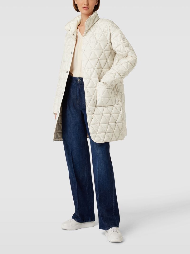 Steppjacke im Oversized-Look mit Solarballfüllung in ecru