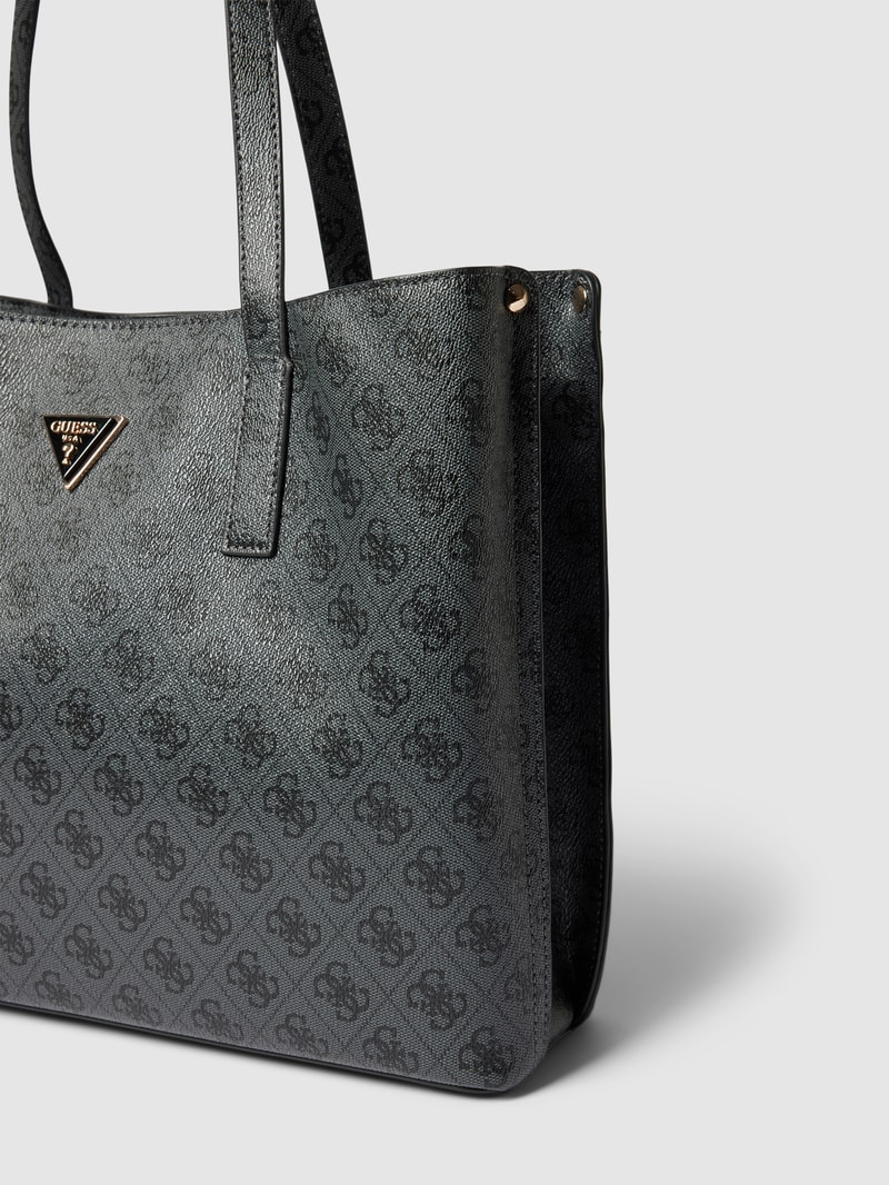 Shopper mit Label-Detail Modell 'MERIDIAN' in graphit