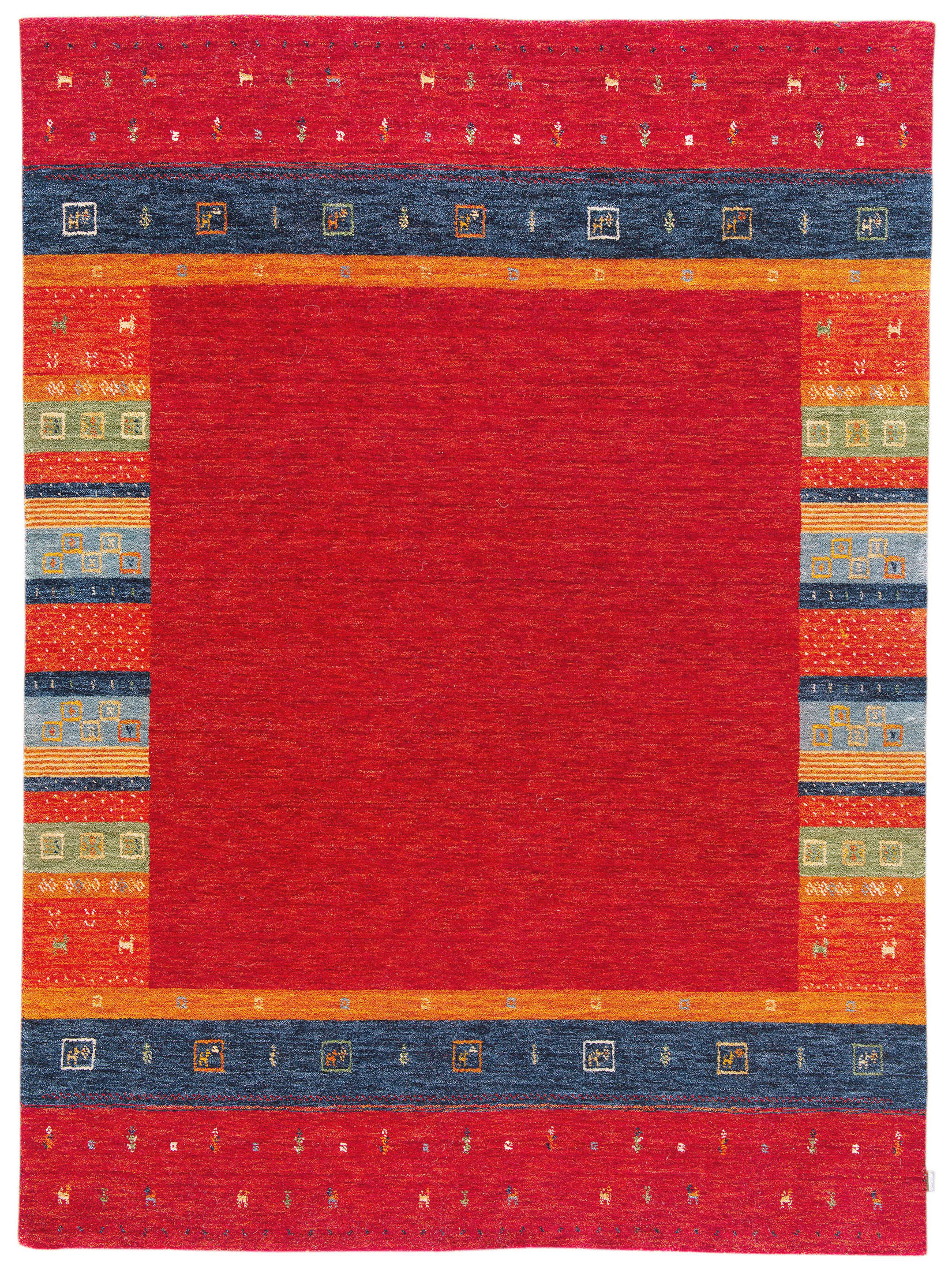 Damua Gabbeh-Teppich, Karmin