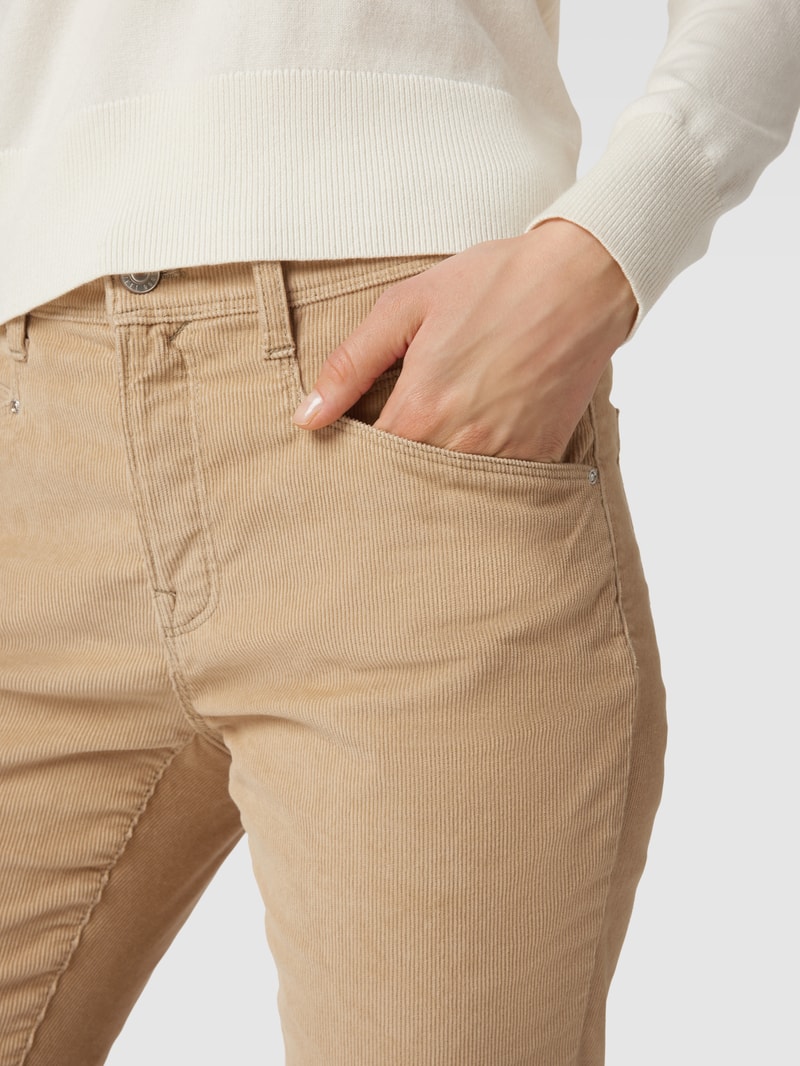 Cordhose mit Eingrifftaschen in camel