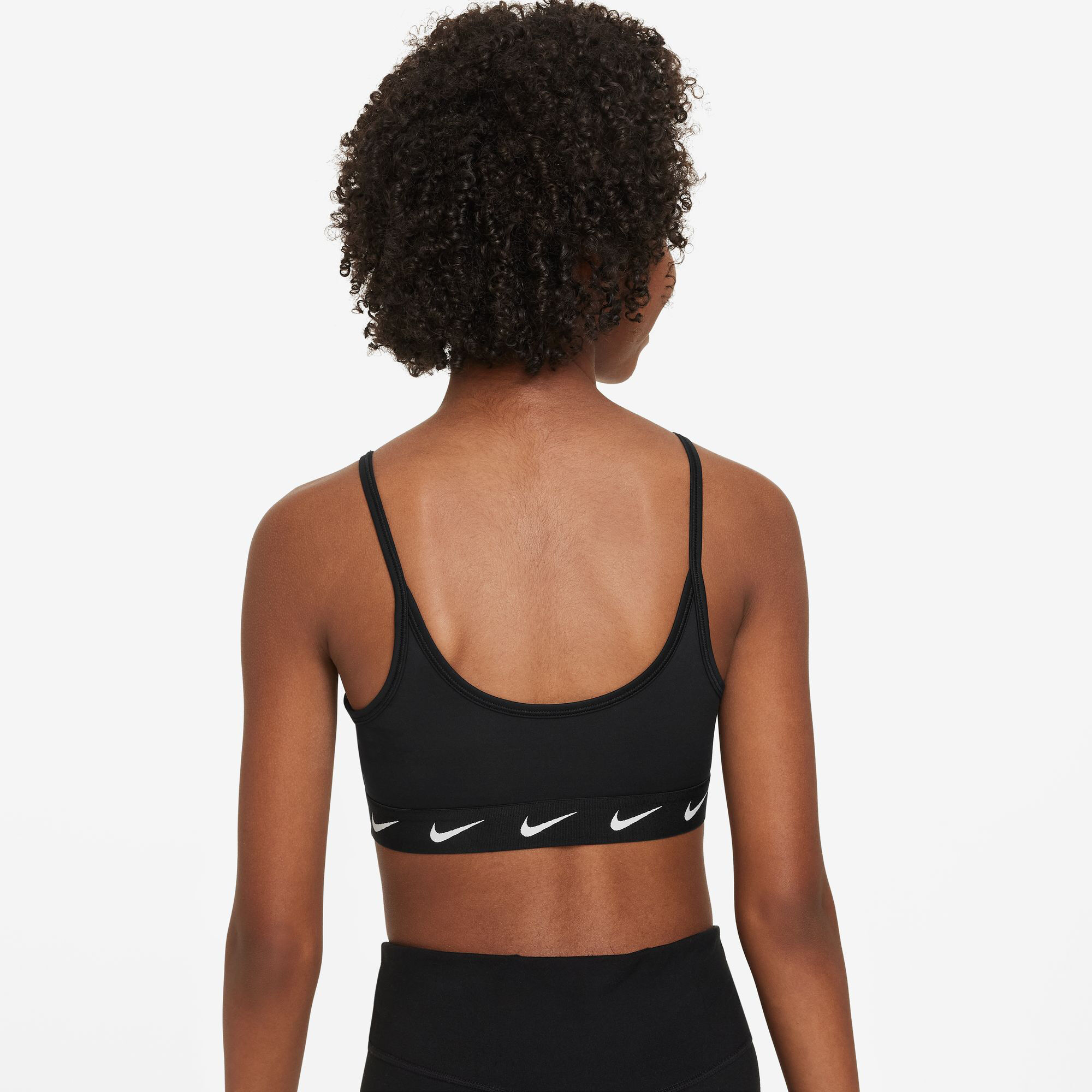 Dri-Fit Big Kids Sport-BH Mädchen - Schwarz