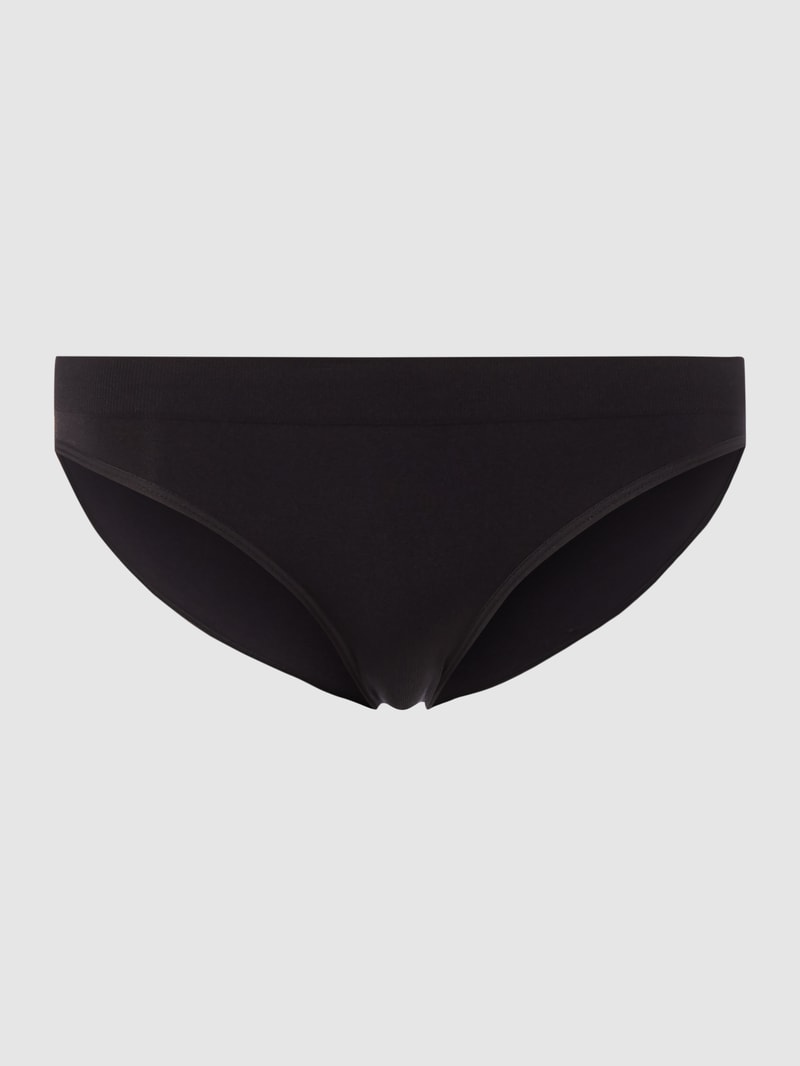 Slip mit elastischem Bund in schwarz