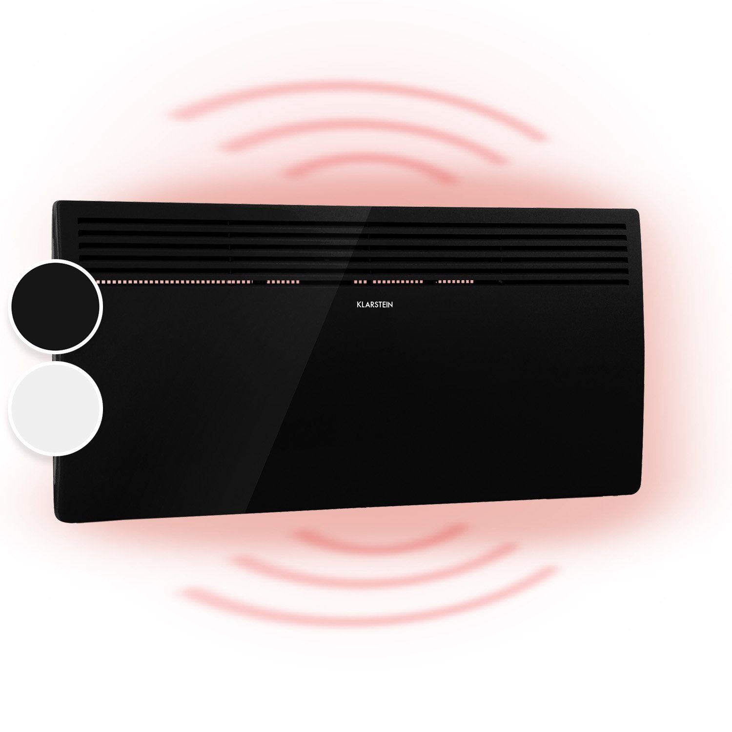Klarstein Heizstrahler Hot Spot Slimcurve, 2000 W, Konvektorheizung elektrisch Elektrokoheizung energiesparend Heizkörper