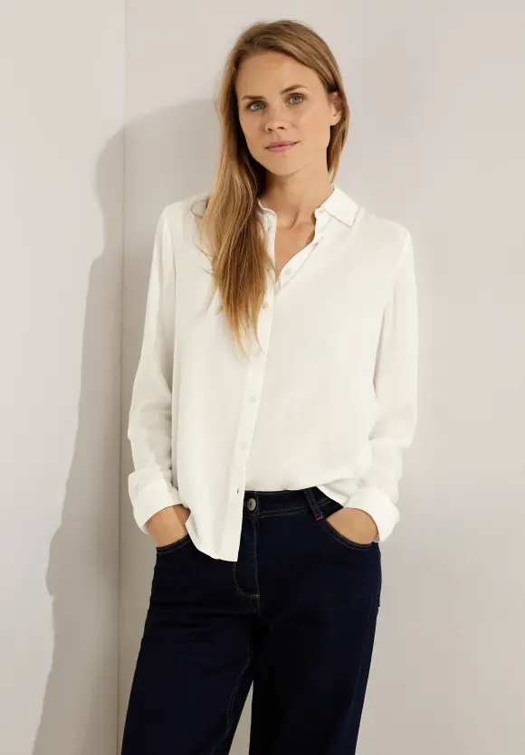 CECIL Bluse in Unifarbe