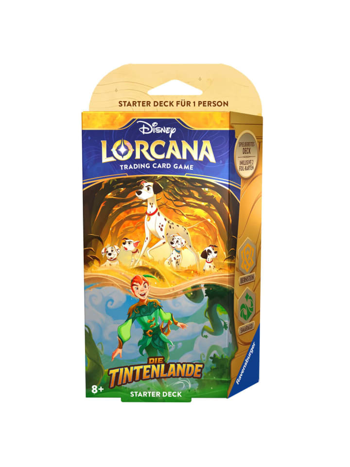 Disney Sammelkartenspiel Lorcana: Die Tintenlande - Starter Deck Bernstein und Smaragd günstig kaufen onesize