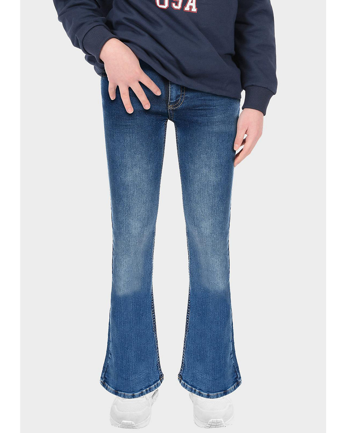 Flared Jeans high waist slim fit Jeanshosen für Mädchen