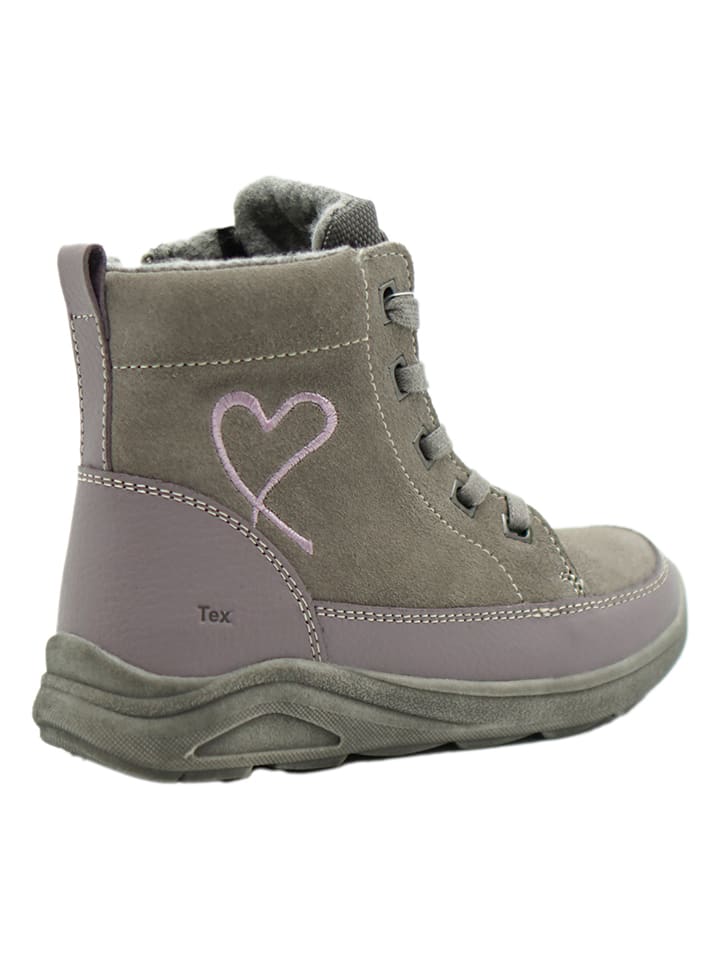 lamino Leder-Boots in Grau günstig kaufen