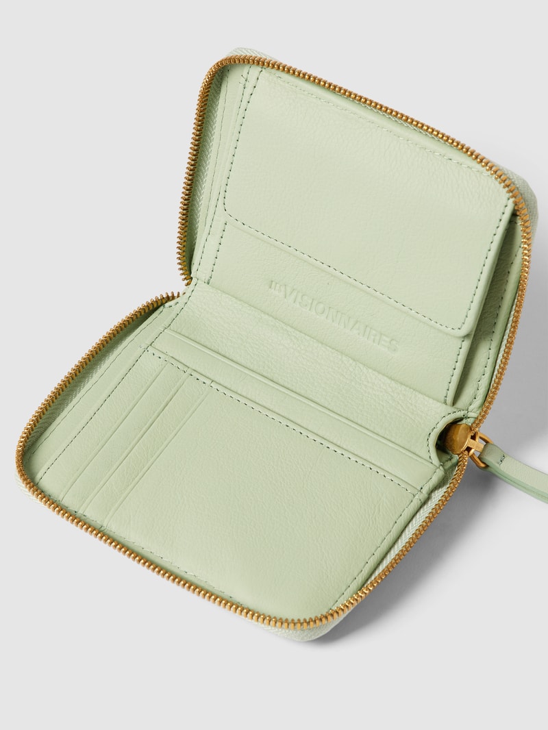 Portemonnaie aus Leder in mint
