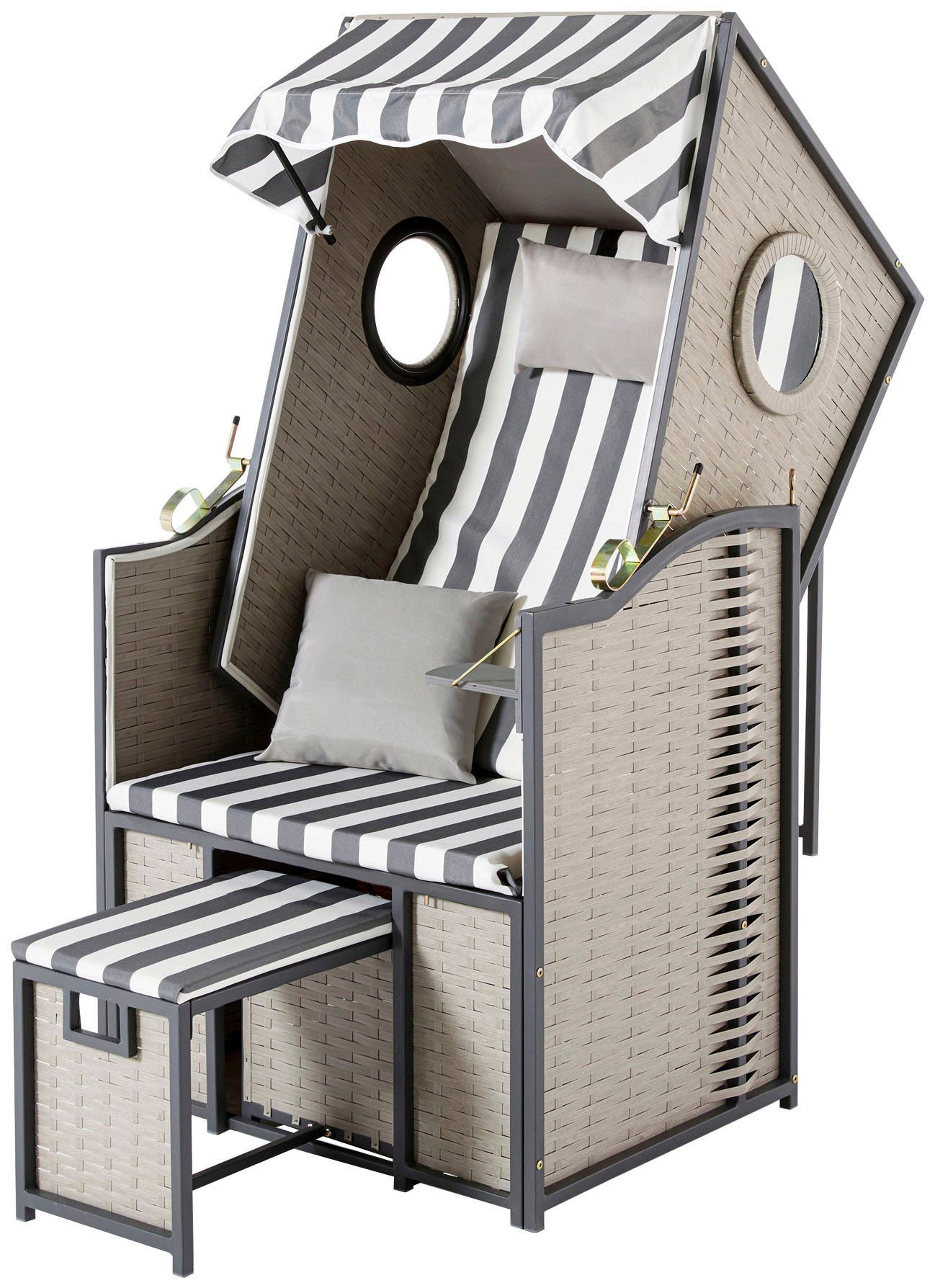 my Flair Strandkorb Bulli, BxTxH: 82x60x155 cm, Halblieger, 1-Sitzer
